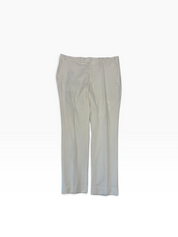 Kenneth Cole Mens Slim fit Linen Dress Pants 40 / 32 White Solid