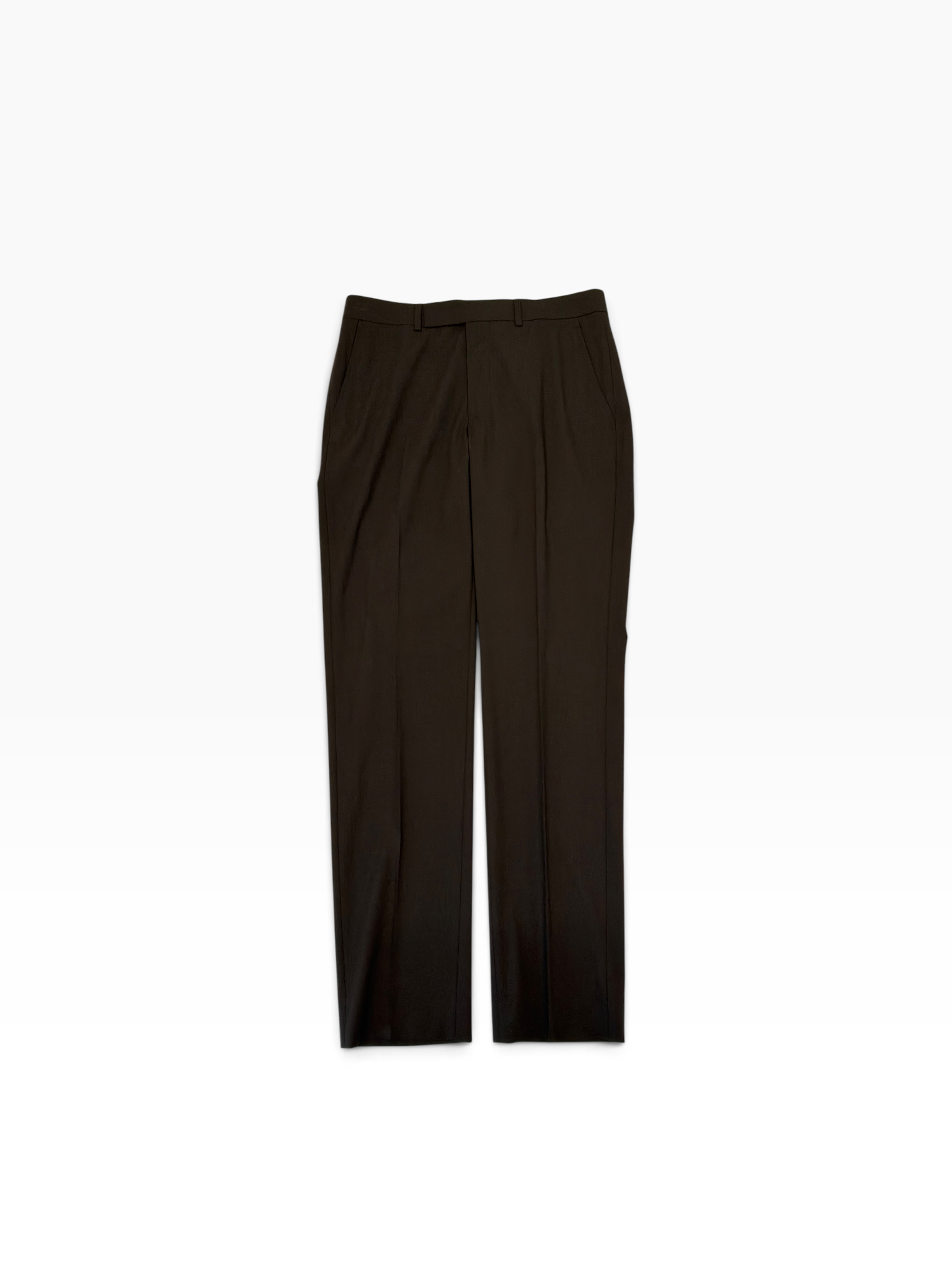Kenneth Cole Mens Slim fit Dress Pants 31 / 32 Brown Solid