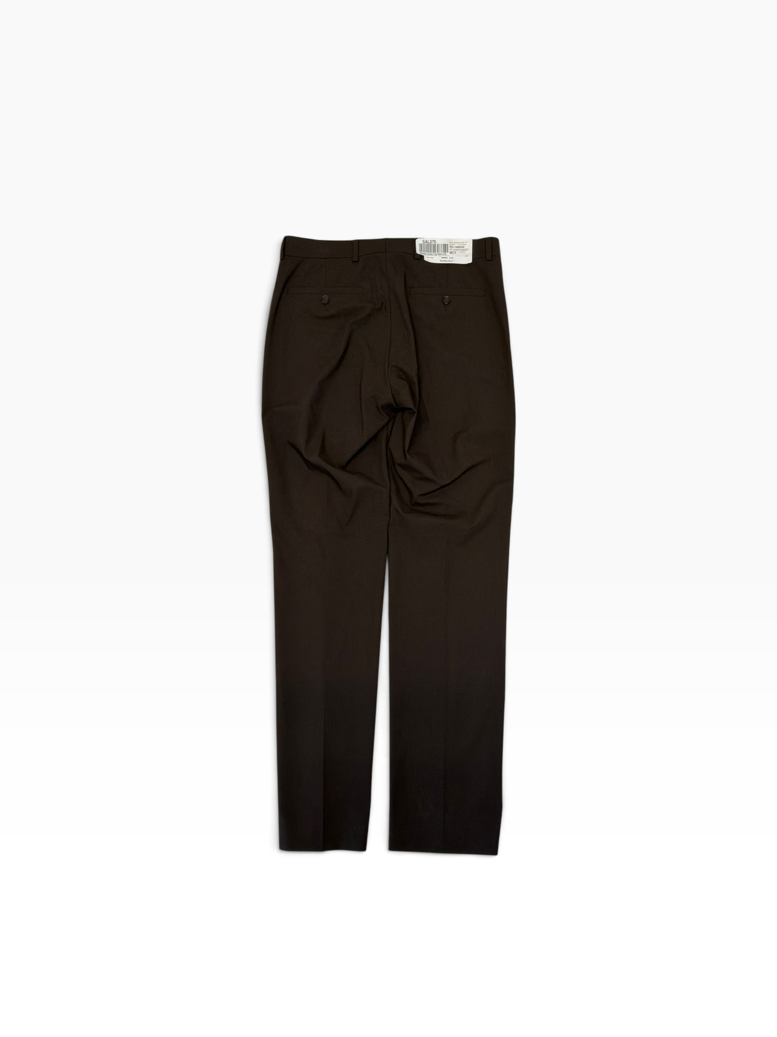 Kenneth Cole Mens Slim fit Dress Pants 31 / 32 Brown Solid