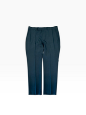 Kenneth Cole Mens Slim fit Dress Pants 35 / 32 Blue Solid