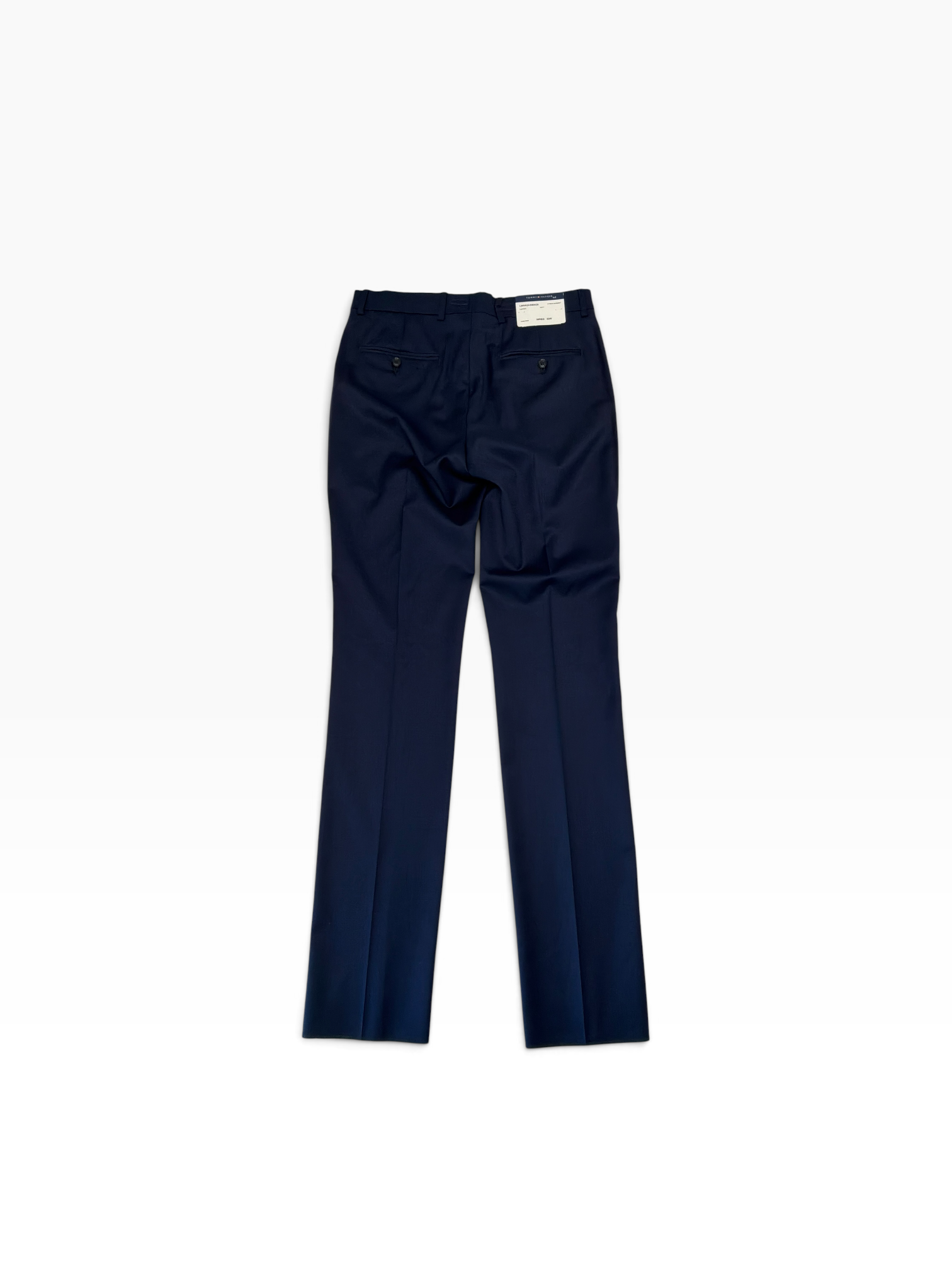 Tommy Hilfiger Mens Slim fit Wool Dress Pants Size 32 Navy Solid