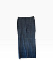 Hugo Boss Mens Slim fit Wool Dress Pants 33 / 30 Blue Plaid