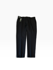 Haggar Mens Slim fit Dress Pants 34 / 29 Black Solid