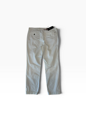 Tommy Hilfiger Mens Slim fit Cotton Chinos Pants 34 / 30 White Solid