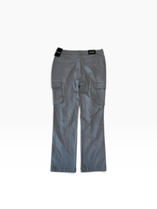 Blu Rock Mens Regular fit Cotton Cargo 34 / 32 Grey Solid