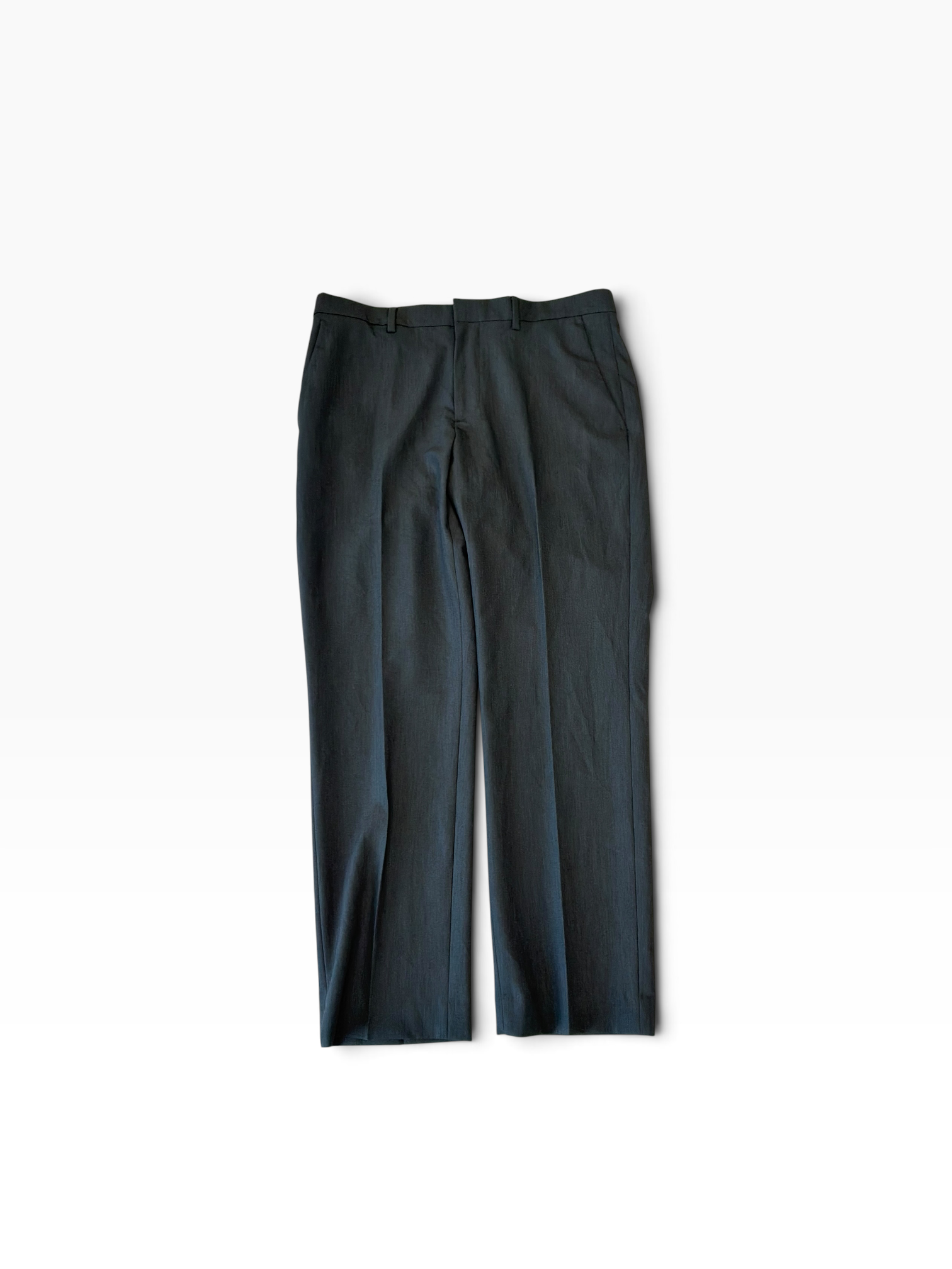 Perry Ellis Portfolio Mens Modern fit Dress Pants 32 / 29 Grey Solid
