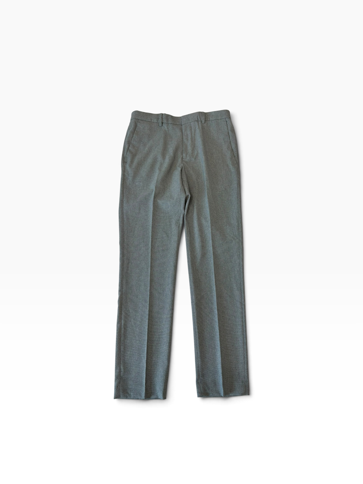 Perry Ellis Portfolio Mens Modern fit Dress Pants 31 / 32 Light Grey Solid