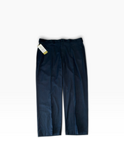 Haggar Mens Classic fit Dress Pants 40 / 29 Navy Solid