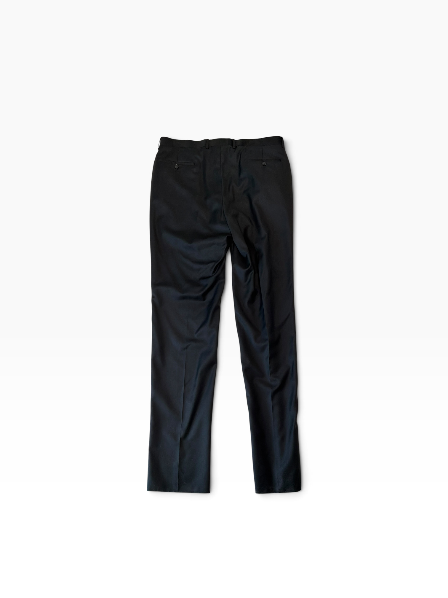 Peter Millar Mens Regular fit Wool Dress Pants Size 36 Black Solid