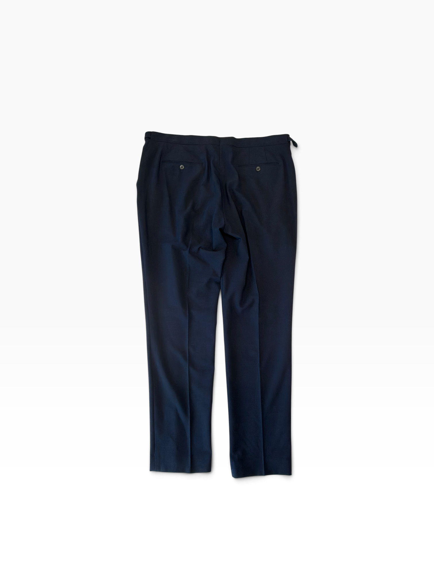 Reiss Mens Regular fit Wool Dress Pants 38 / 34 Navy Solid