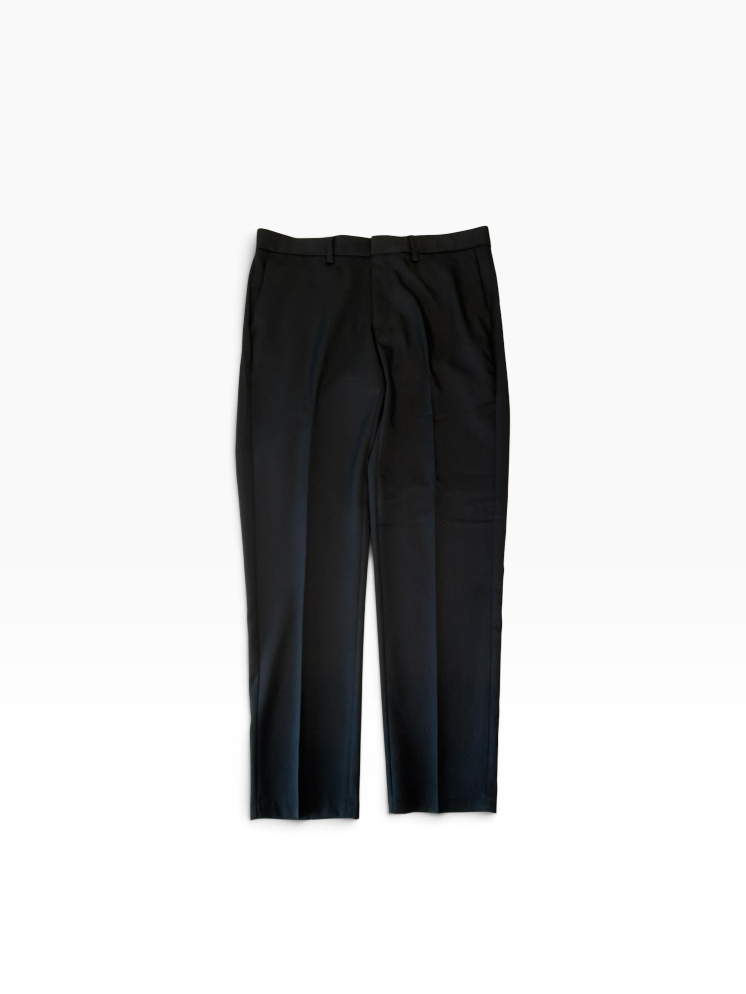 Louis Raphael Mens Slim fit Dress Pants 34 / 30 Black Solid
