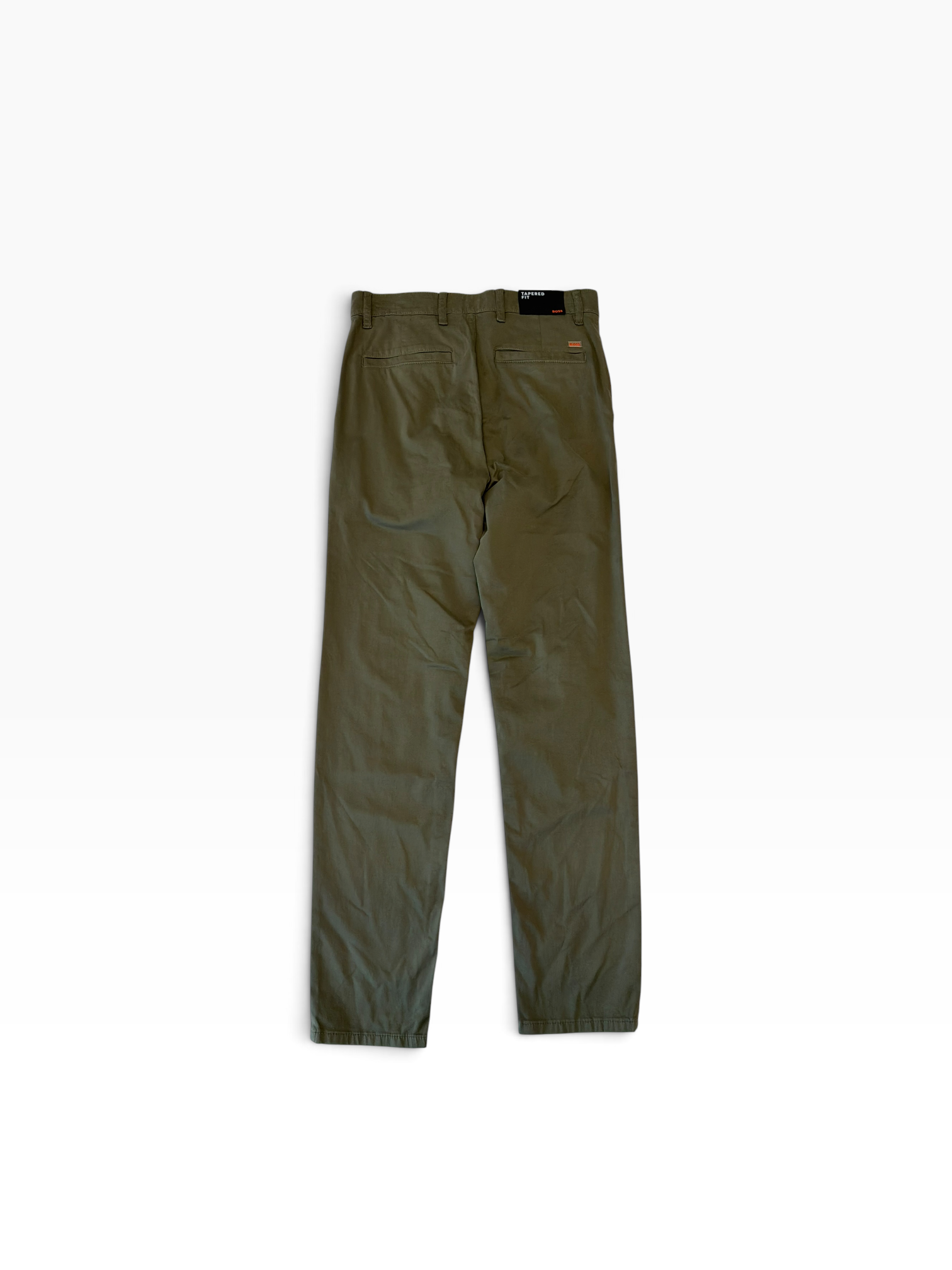 Hugo Boss Mens Slim fit Cotton Chinos Pants 29 / 32 Green Solid