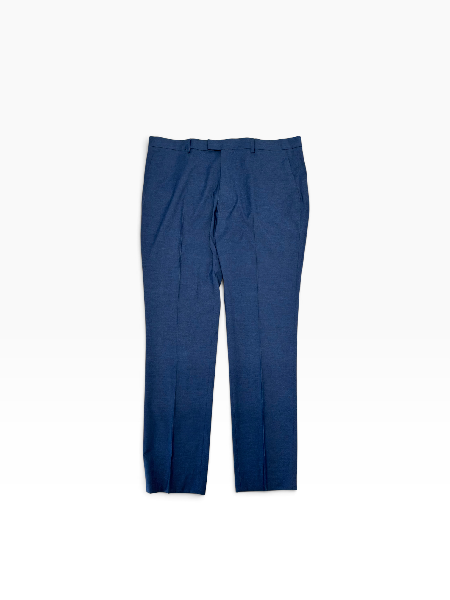 Nick Graham Mens Slim fit 2 Piece Suit 42 S Pants 38 / 32 Blue Solid