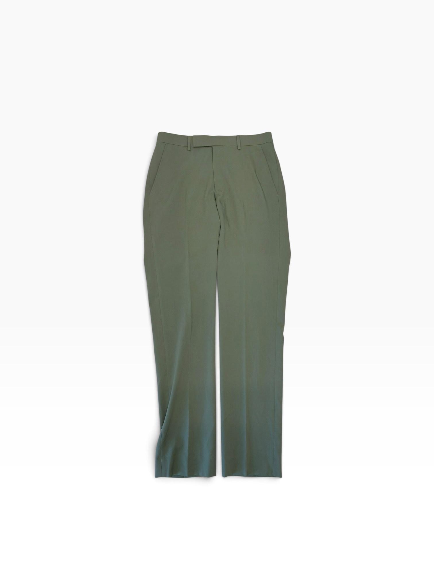 Kenneth Cole Mens Slim fit 2 Piece Suit 36 R Pants 29 / 32 Green Solid
