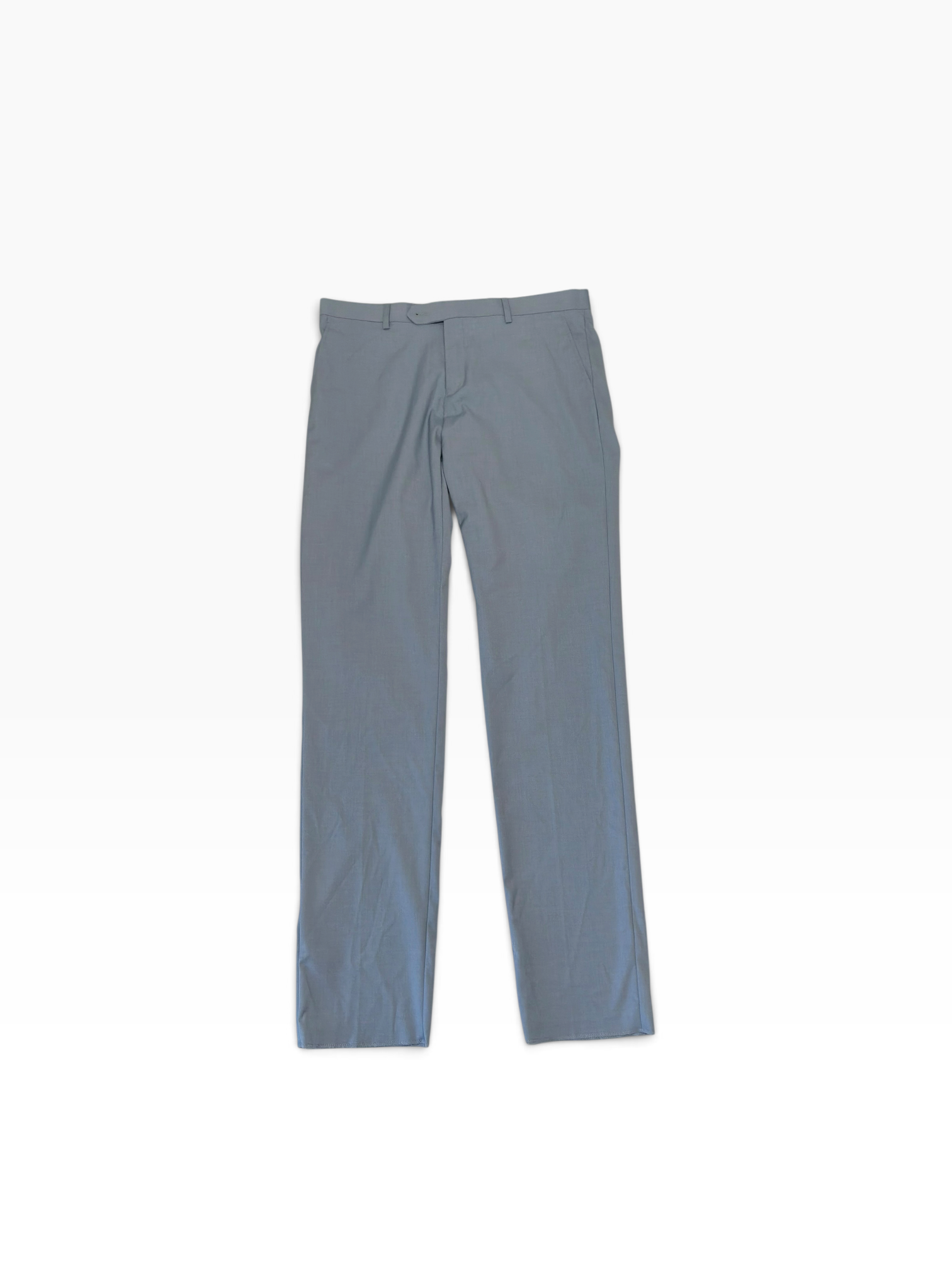 Gino Vitale Mens Modern fit 2 Piece Suit 40 R Pants 34 Light Blue Solid