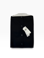 Alfani Mens Regular fit Dress Shirt Large 16-16.5 32-33 Black Solid