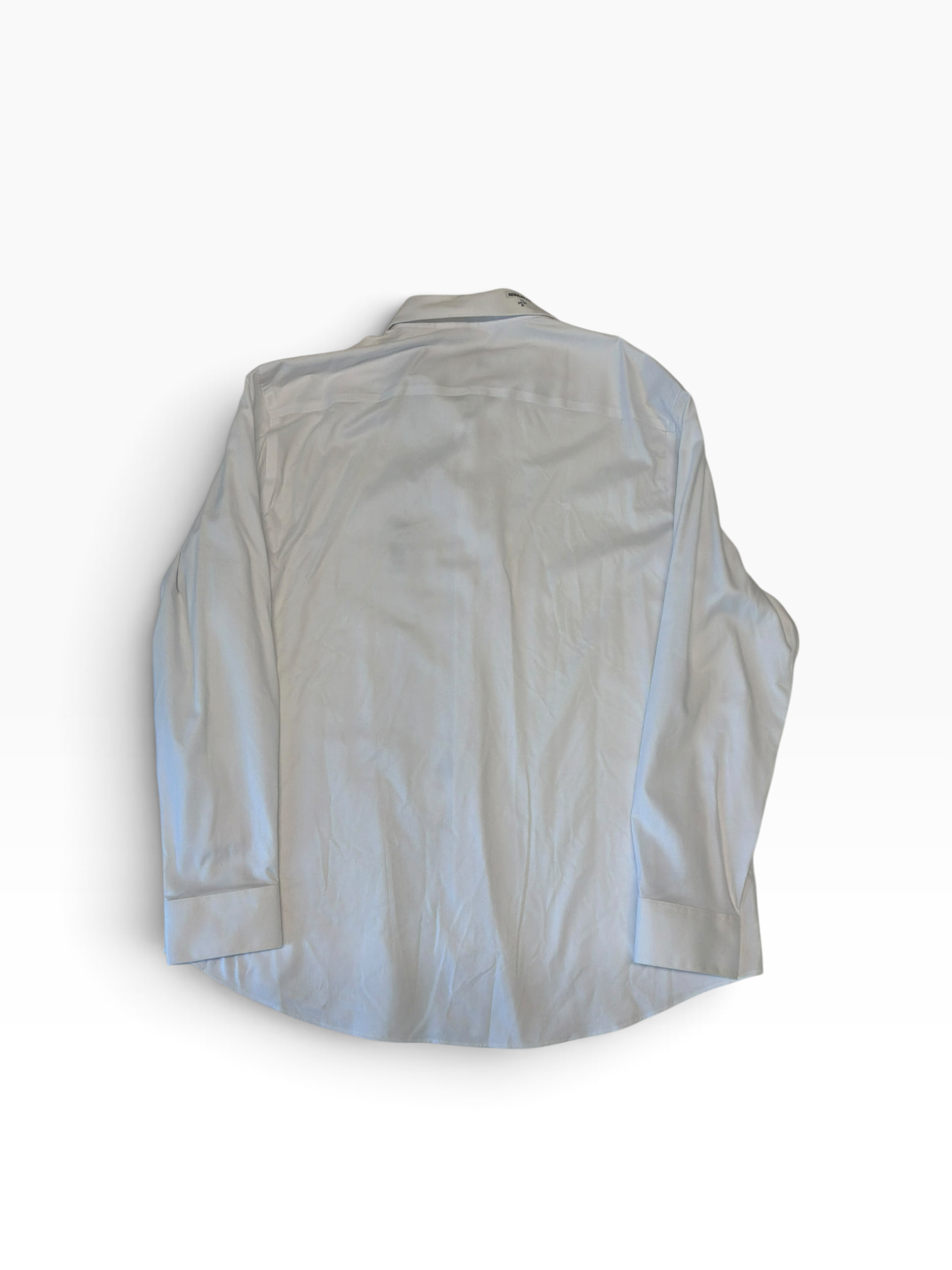 Calvin Klein Mens Regular fit Dress Shirt XL 17-17.5 34-35 White Solid