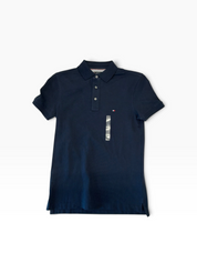 Tommy Hilfiger Mens Regular fit Polo Shirt Small Navy Solid