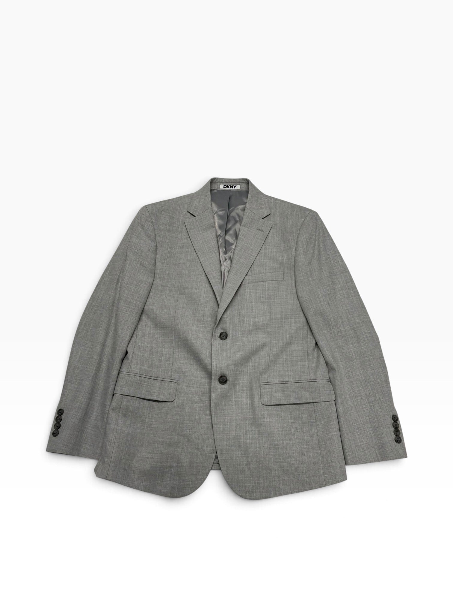 Dkny Mens Modern fit Suit Jacket Blazer 40 S Light Grey Solid