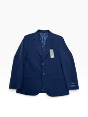Nautica Mens Modern fit Suit Jacket Blazer 38 S Navy Blue Solid