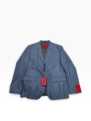 Hugo Boss Mens Modern fit Wool Sport Coat Blazer 48 R Blue Solid