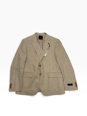 Ted Baker Mens Modern fit Cotton Linen Sport Coat Blazer 40 S Cream Houndstooth