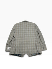 Tayion Mens Regular fit Sport Coat Blazer 46 R Grey Plaid