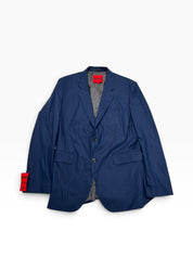 Hugo Boss Mens Modern fit Wool Suit Jacket Blazer 44 L Blue Solid