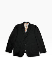 Tom Baine Mens Regular fit Cotton Sport Coat Blazer XXXL 3XL Black Solid