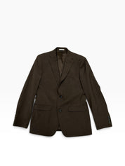 Bar Iii Mens Slim fit Wool Suit Jacket Blazer 38 R Brown Solid