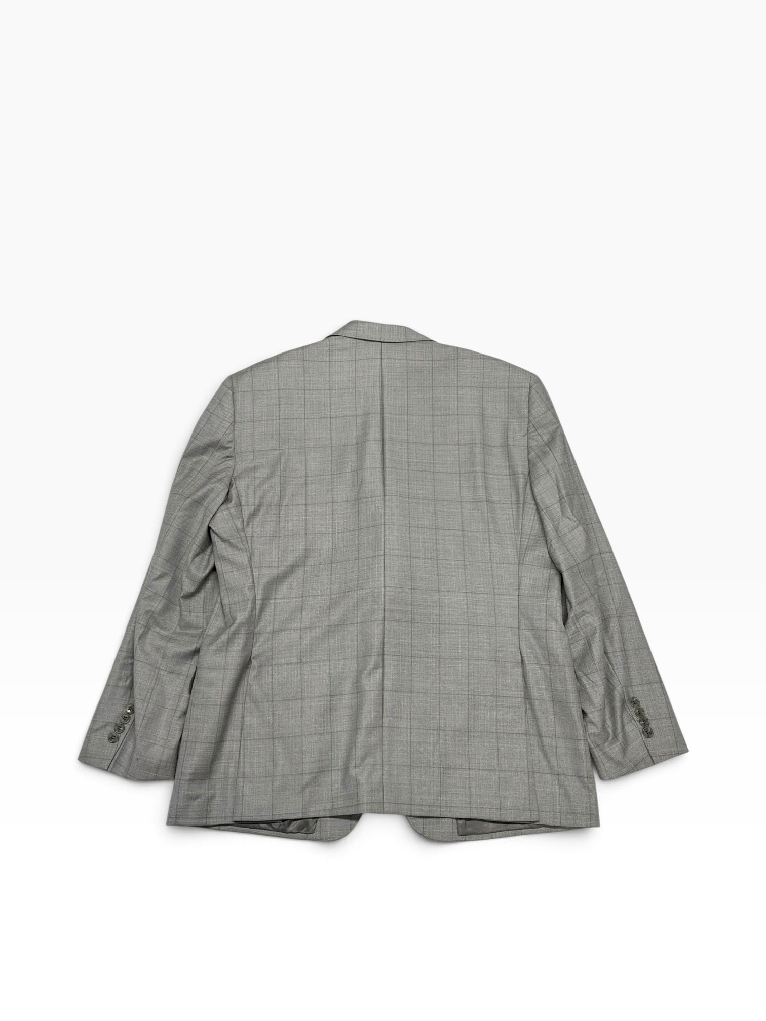 Hart Schaffner Marx Mens Regular fit Sport Coat Blazer 46 R Light Grey Plaid