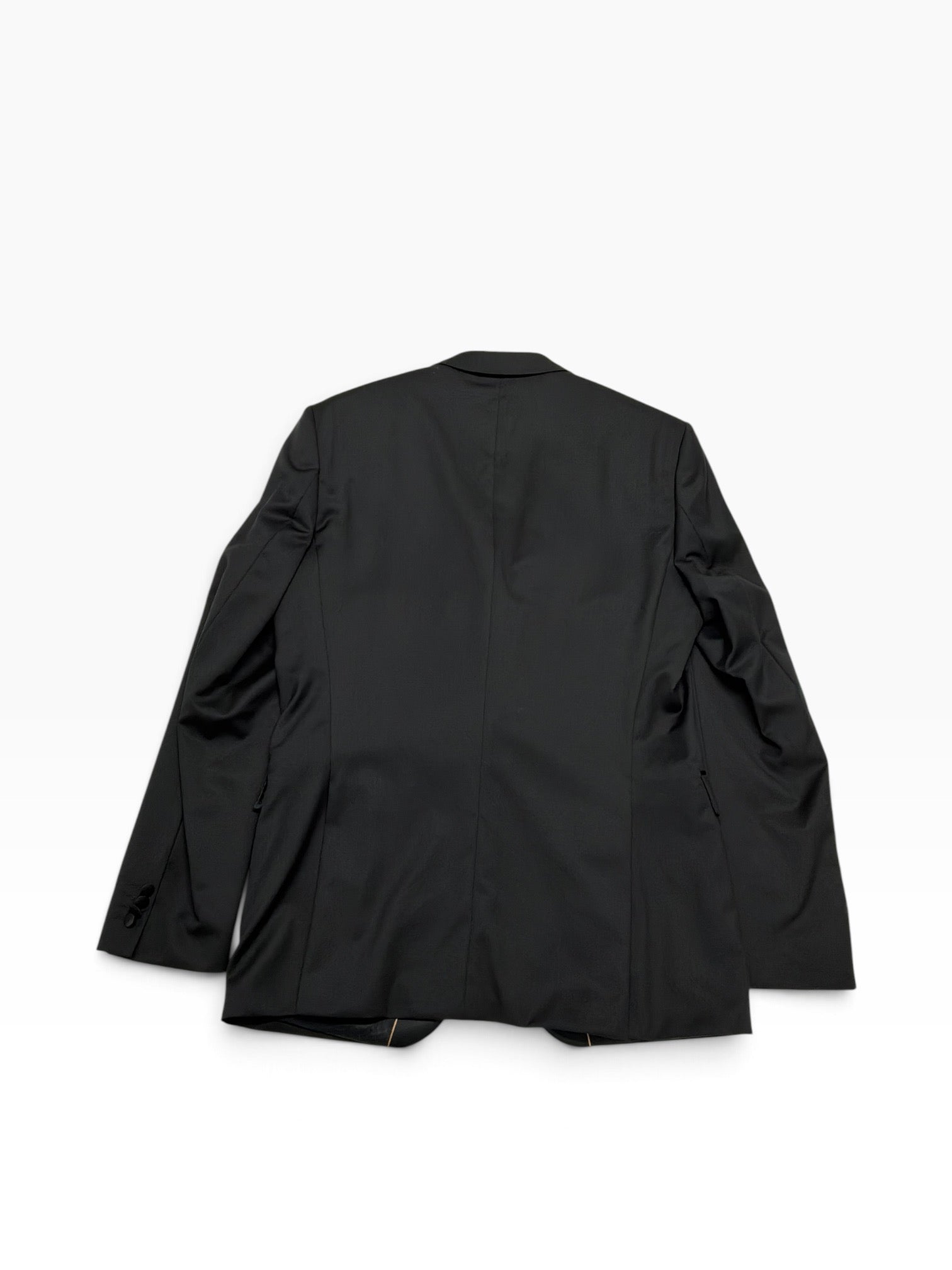 Hugo Boss Mens Slim fit Wool Tuxedo Jacket Blazer 44 L Black Solid
