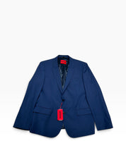 Hugo Boss Mens Modern fit Wool Suit Jacket Blazer 46 R Blue Solid