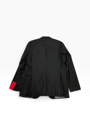 Hugo Boss Mens Modern fit Wool Suit Jacket Blazer 46 L Black Solid