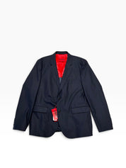 Hugo Boss Mens Modern fit Wool Suit Jacket Blazer 42 R Navy Blue Solid