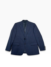 Michael Kors Mens Regular fit Wool Sport Coat Blazer 42 R Navy Blue Plaid