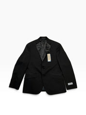 Kenneth Cole Mens Slim fit Tuxedo Jacket Blazer 38 S Black Solid