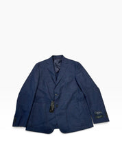 The Men's Store at Bloomingdales Wool Sport Coat Blazer 44 R Navy Blue Solid