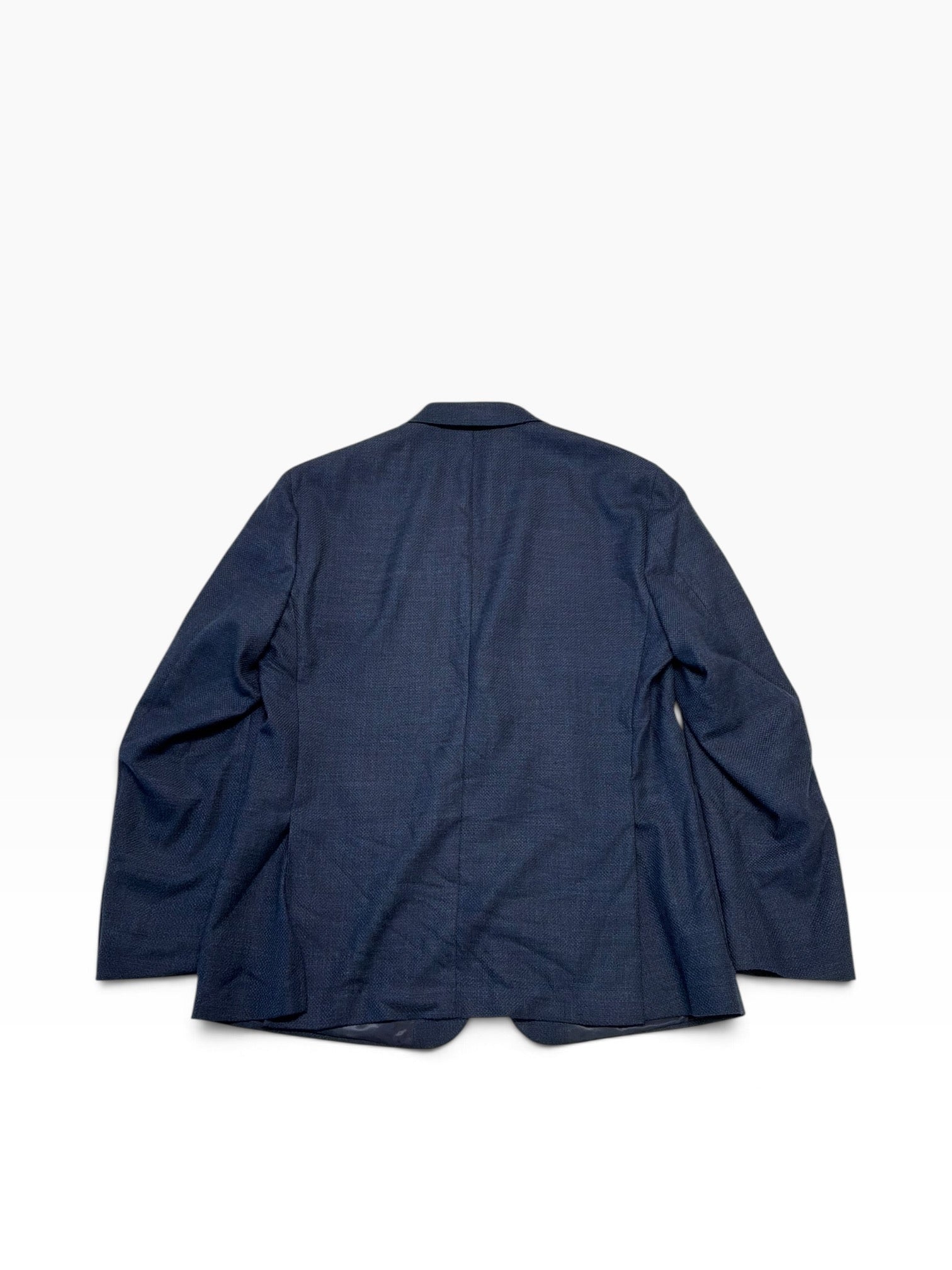 The Men's Store at Bloomingdales Wool Sport Coat Blazer 44 R Navy Blue Solid