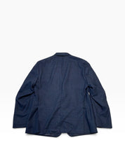The Men's Store at Bloomingdales Wool Sport Coat Blazer 44 R Navy Blue Solid