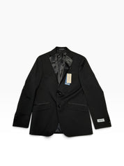 Kenneth Cole Reaction Mens Slim fit Tuxedo Jacket Blazer 37 R Black Solid