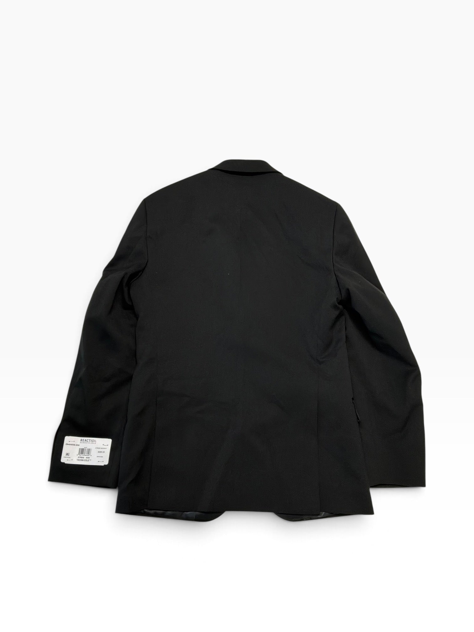 Kenneth Cole Reaction Mens Slim fit Tuxedo Jacket Blazer 37 R Black Solid