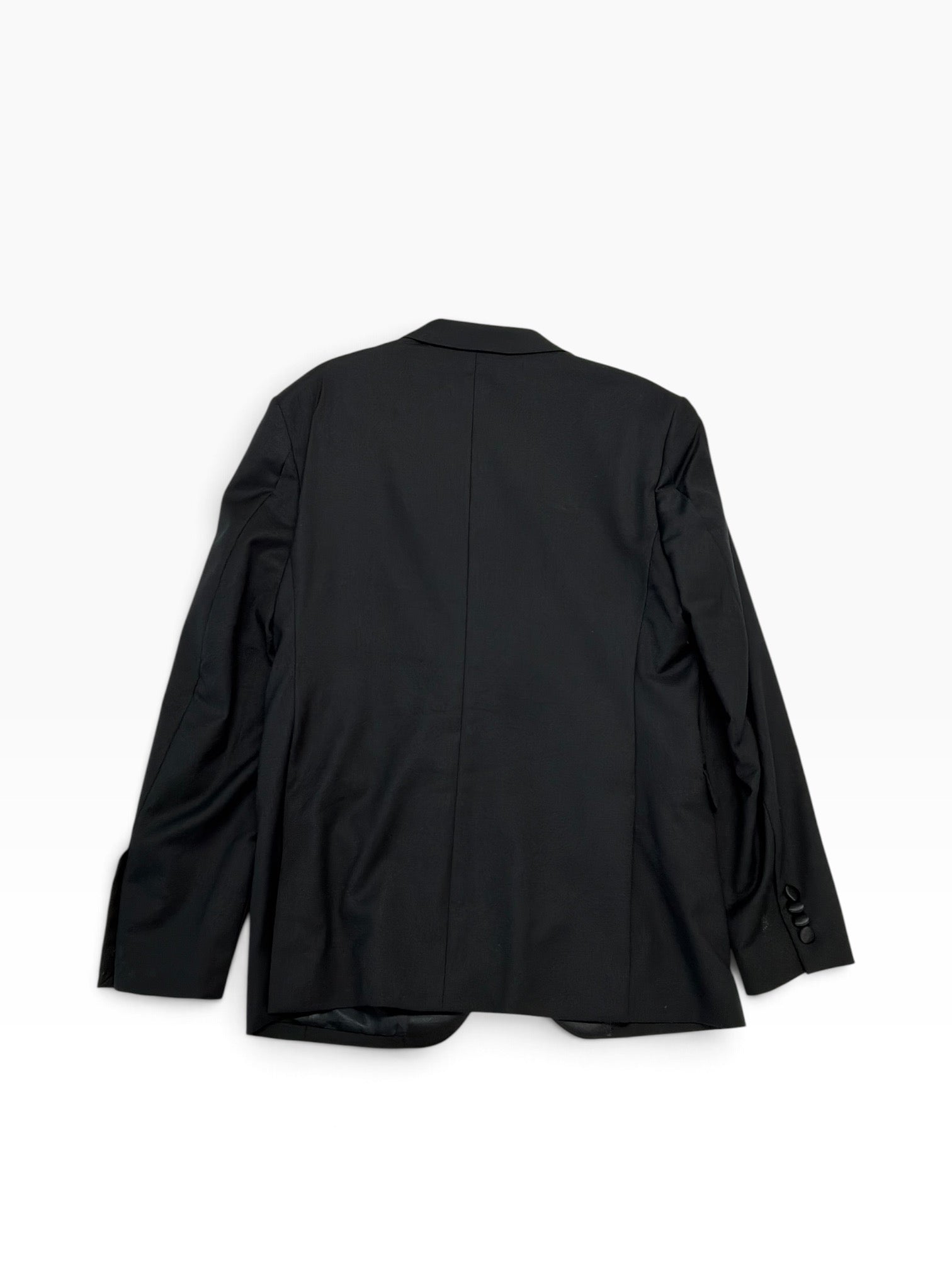 Jos A Bank Mens Slim fit Wool Tuxedo Jacket Blazer 39 R Black Solid