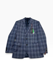 Tommy Hilfiger Mens Modern fit Sport Coat Blazer 38 R Blue Plaid