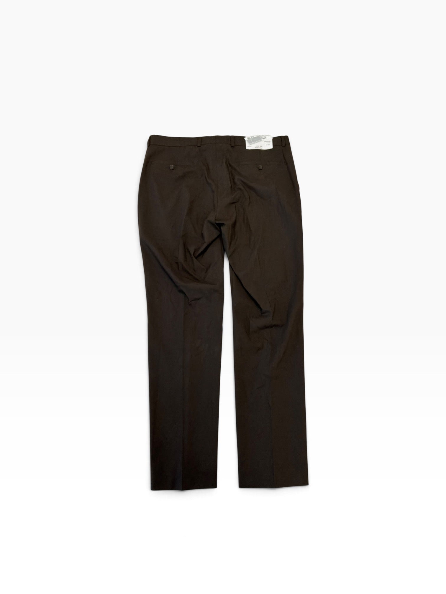 Kenneth Cole Reaction Mens Slim fit Dress Pants 37 / 32 Brown Solid