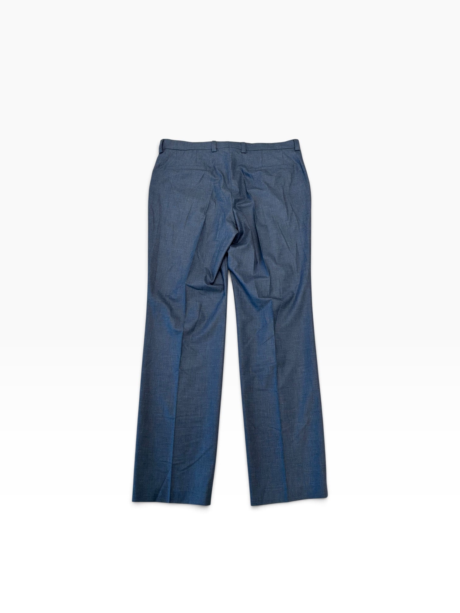 Hugo Boss Mens Slim fit Wool Dress Pants 38 / 32 Blue Solid
