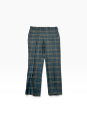 Tayion Mens Regular fit Dress Pants 38 / 32 Blue Plaid