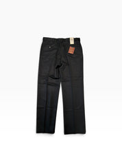 Haggar Mens Classic fit Dress Pants 36 / 32 Black Solid