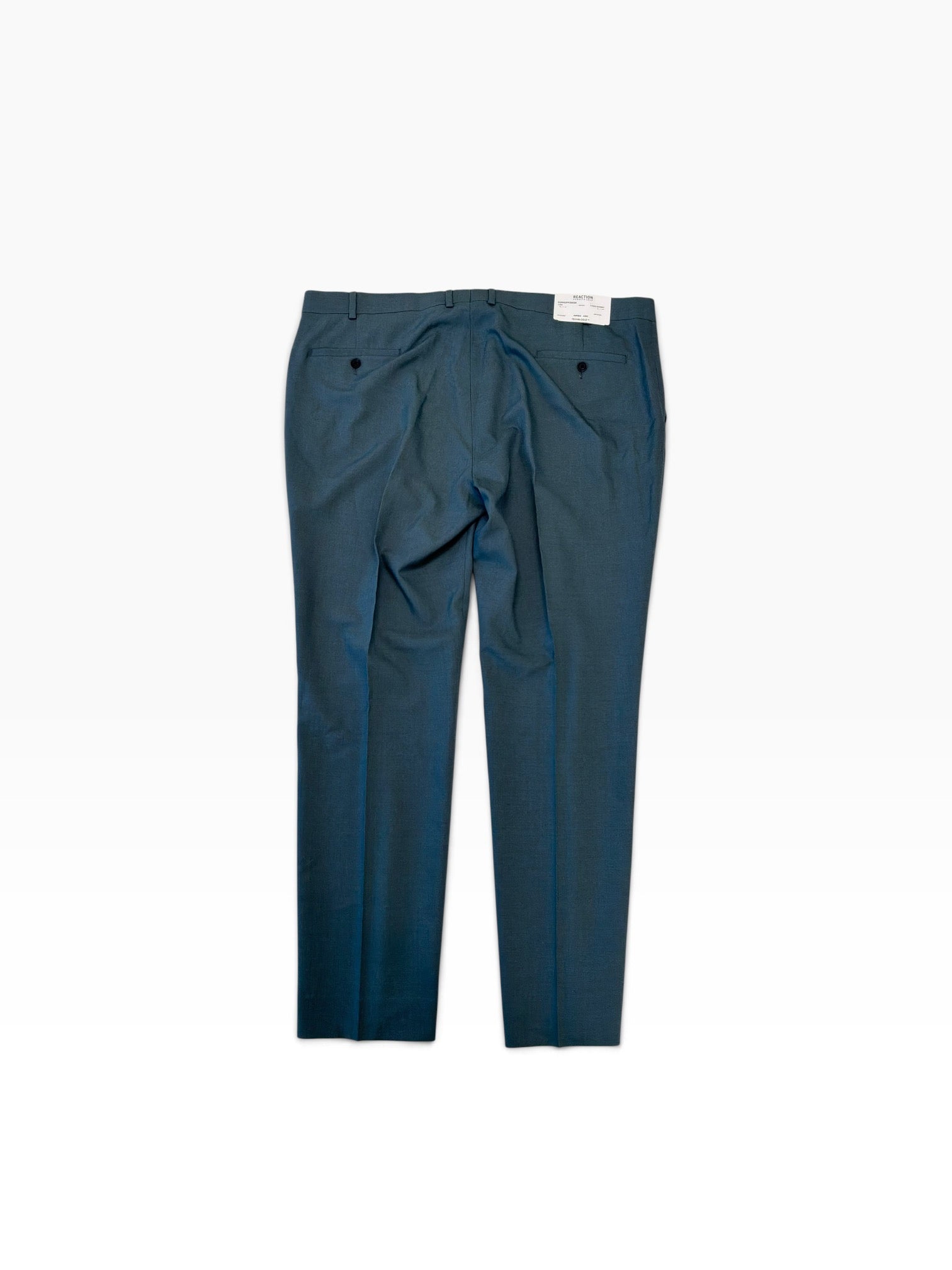 Kenneth Cole Reaction Mens Slim fit Dress Pants 42 / 32 Blue Solid