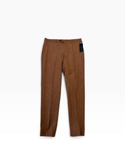 Tommy Hilfiger Mens Modern fit Wool Silk Linen Dress Pants 34 / 32 Rust Solid